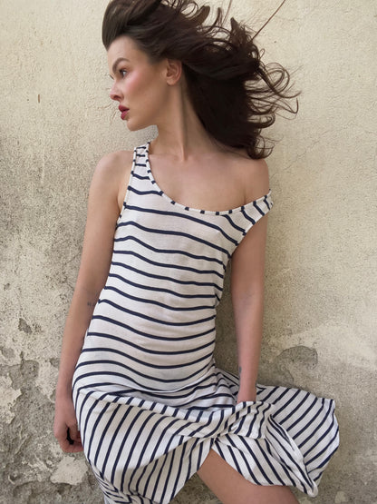 Jean Paul Gaultier striped jersey dress