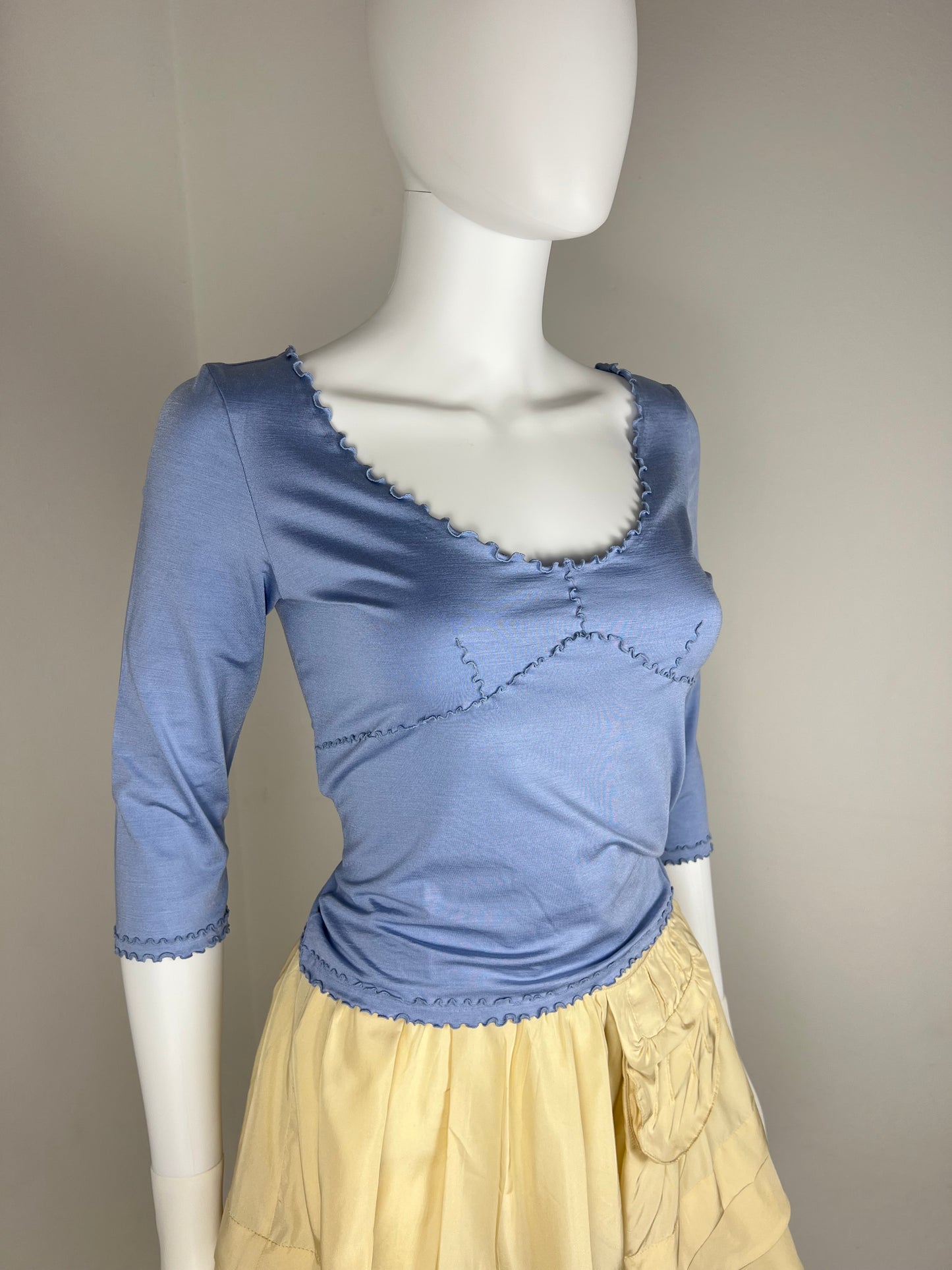 Prada 90% Silk Jersey Top