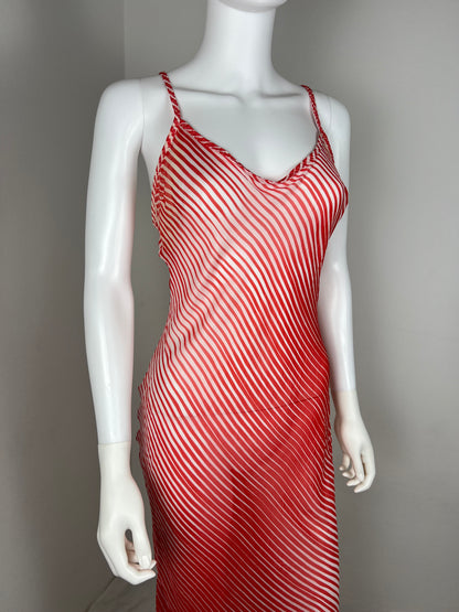 Nolita Diagonal Stripe Slip Dress