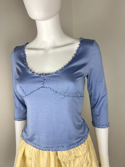 Prada 90% Silk Jersey Top