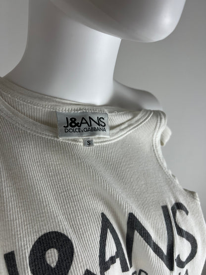 Dolce and Gabbana J&ANS Ribbed Tank Top