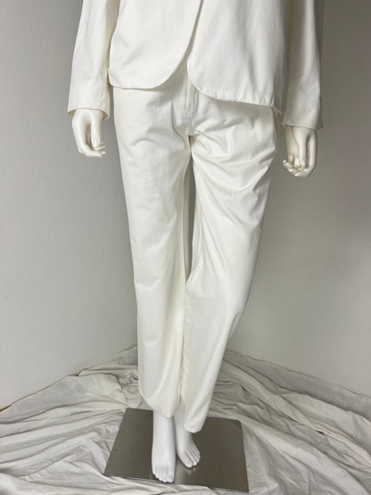 Miu Miu Ivory Silk Trouser Suit