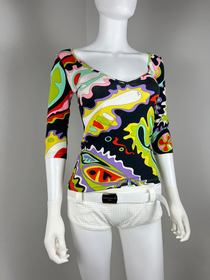 Emilio Pucci Printed Jersey Top