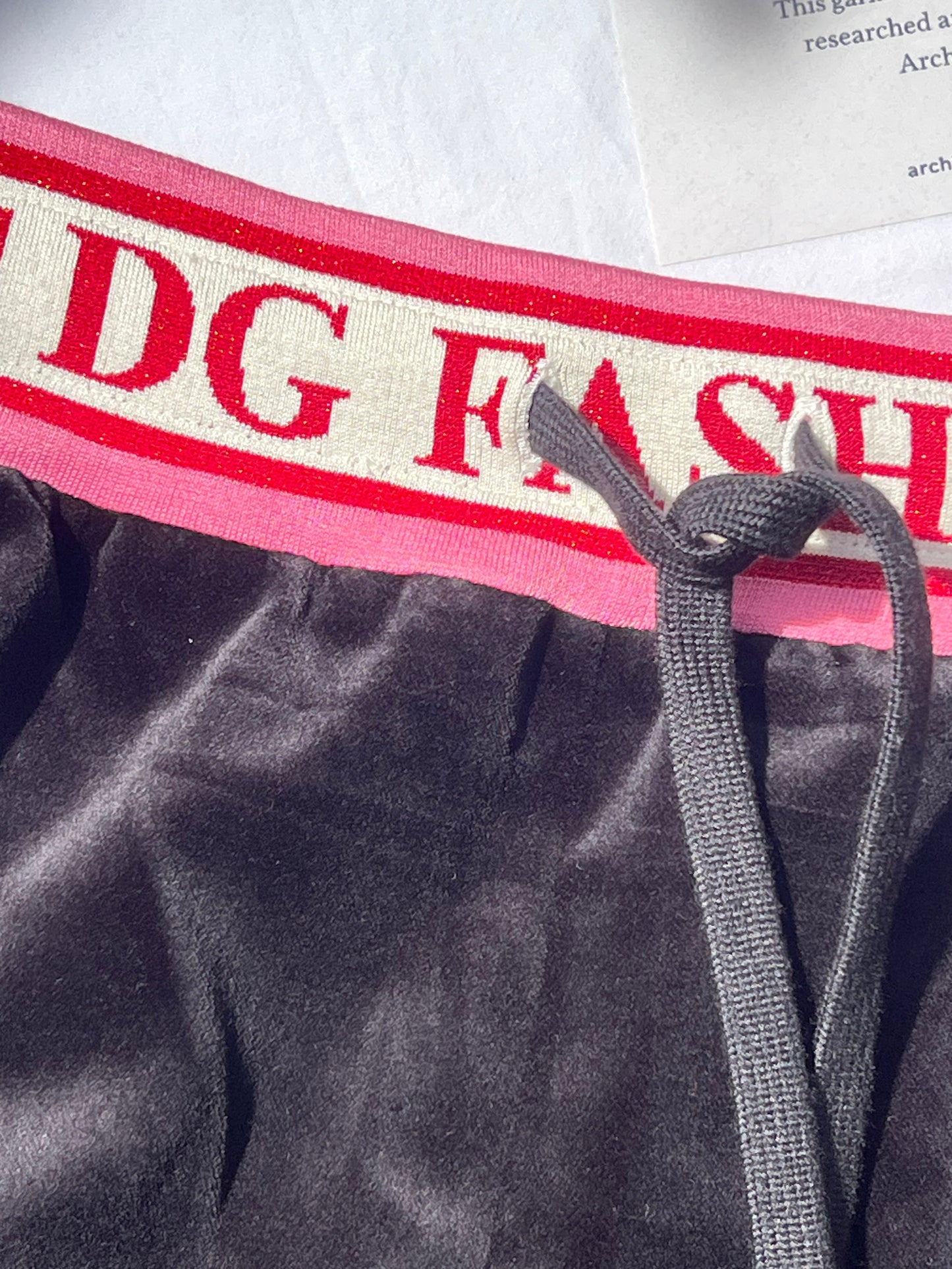 Dolce & Gabbana velvet track pants