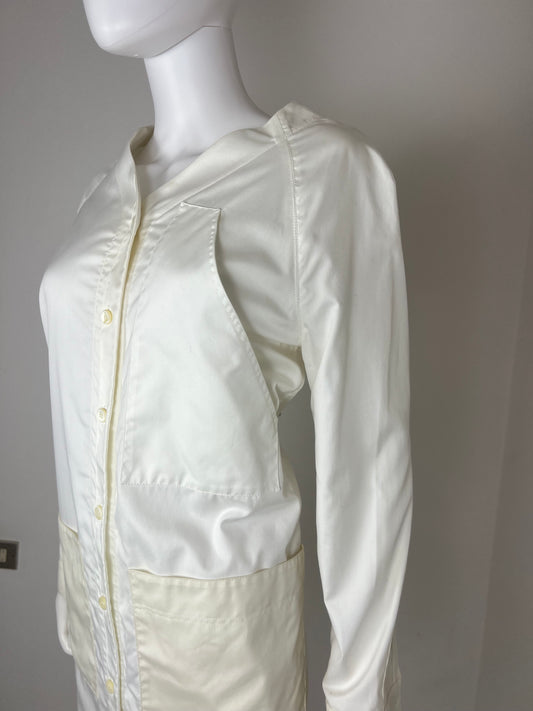 Balenciaga Paris ivory shirt dress