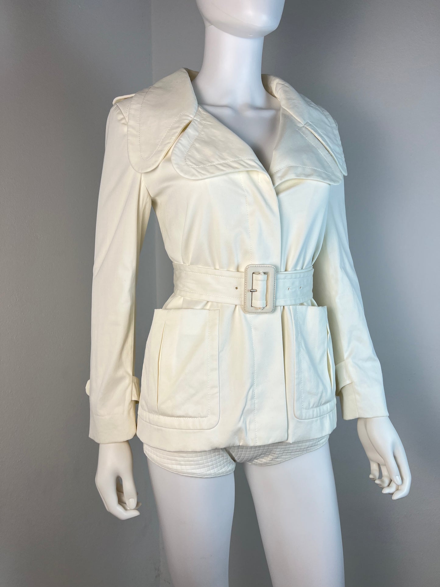 Miu Miu Belted Cotton Jacket