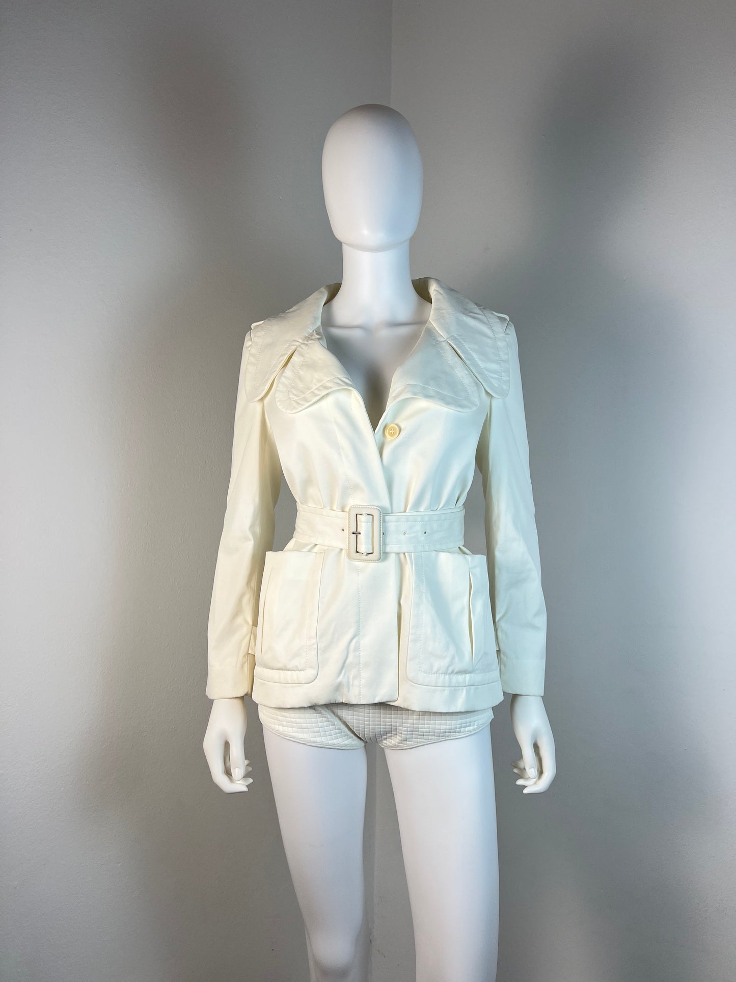 Miu Miu Belted Cotton Jacket