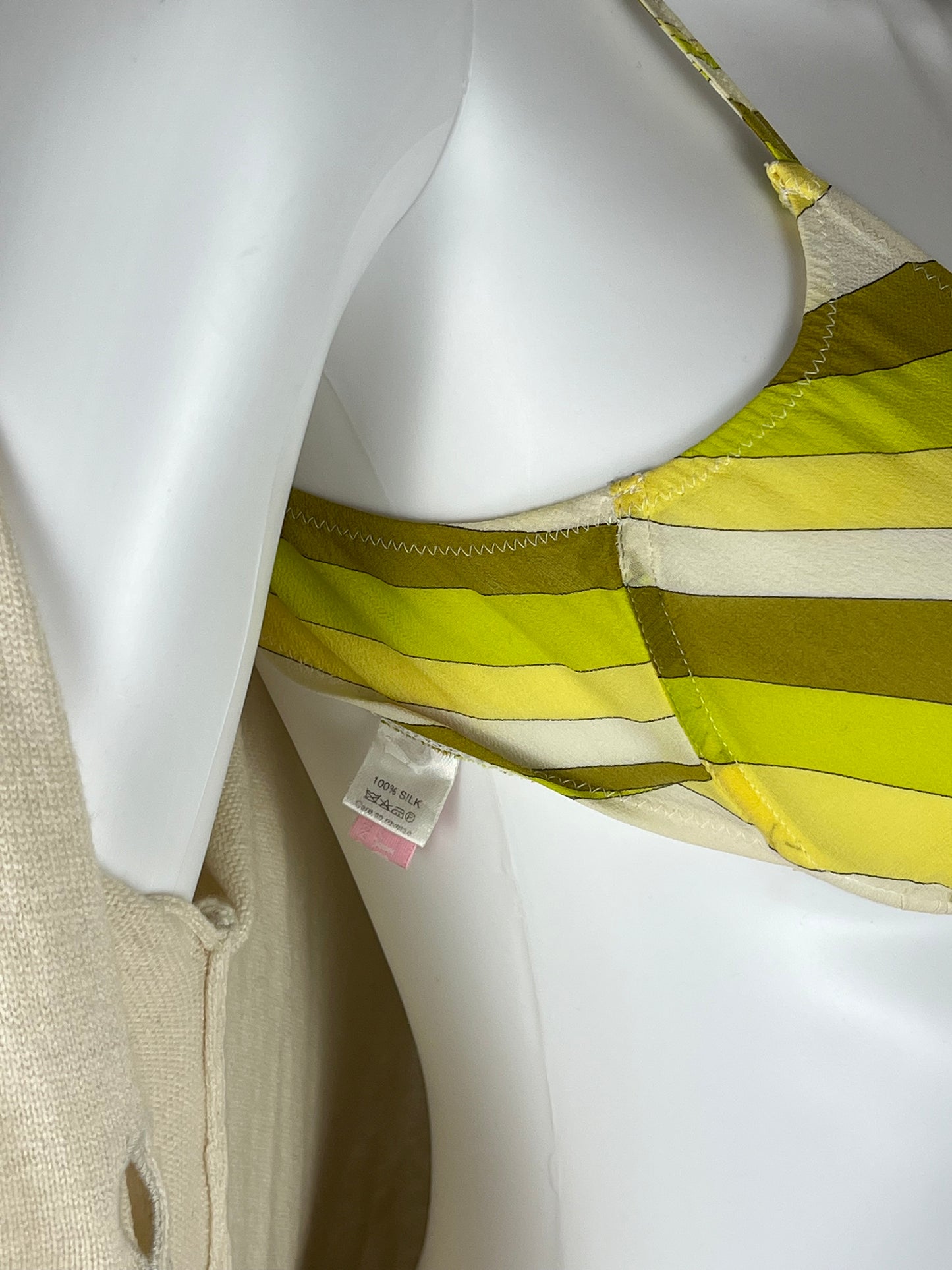 EMILIO PUCCI – Silk Stripe Bra Top
Circa 2005–2007