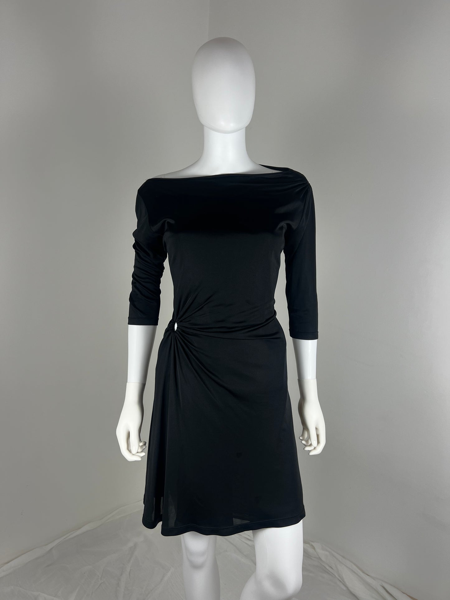 Versus Versace one-shoulder draped dress