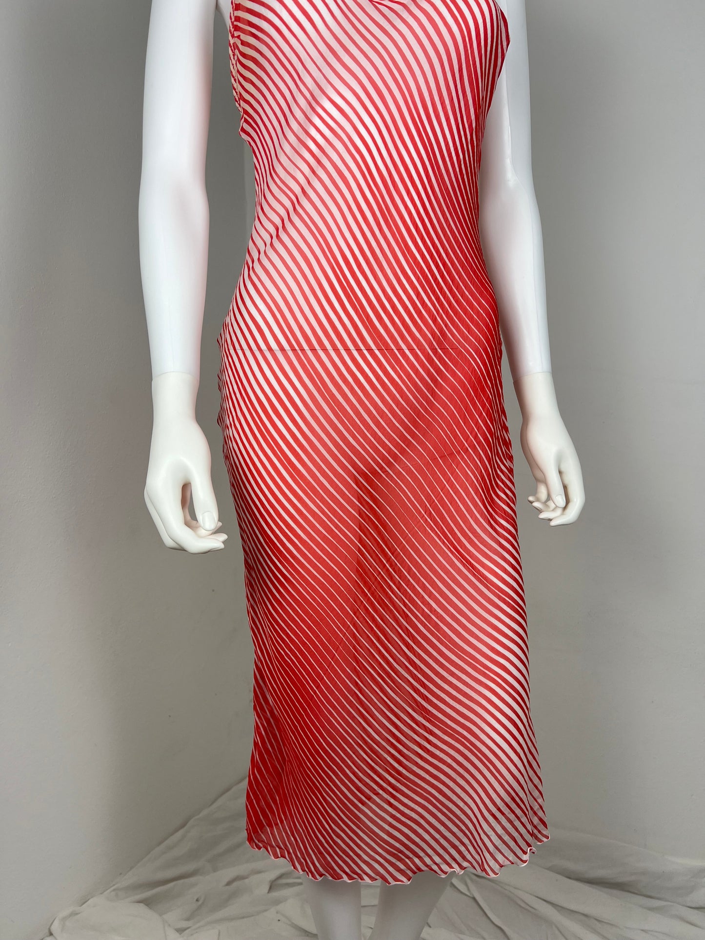 Nolita Diagonal Stripe Slip Dress