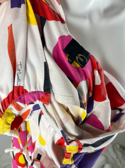 Just Cavalli Abstract Print Empire Dress