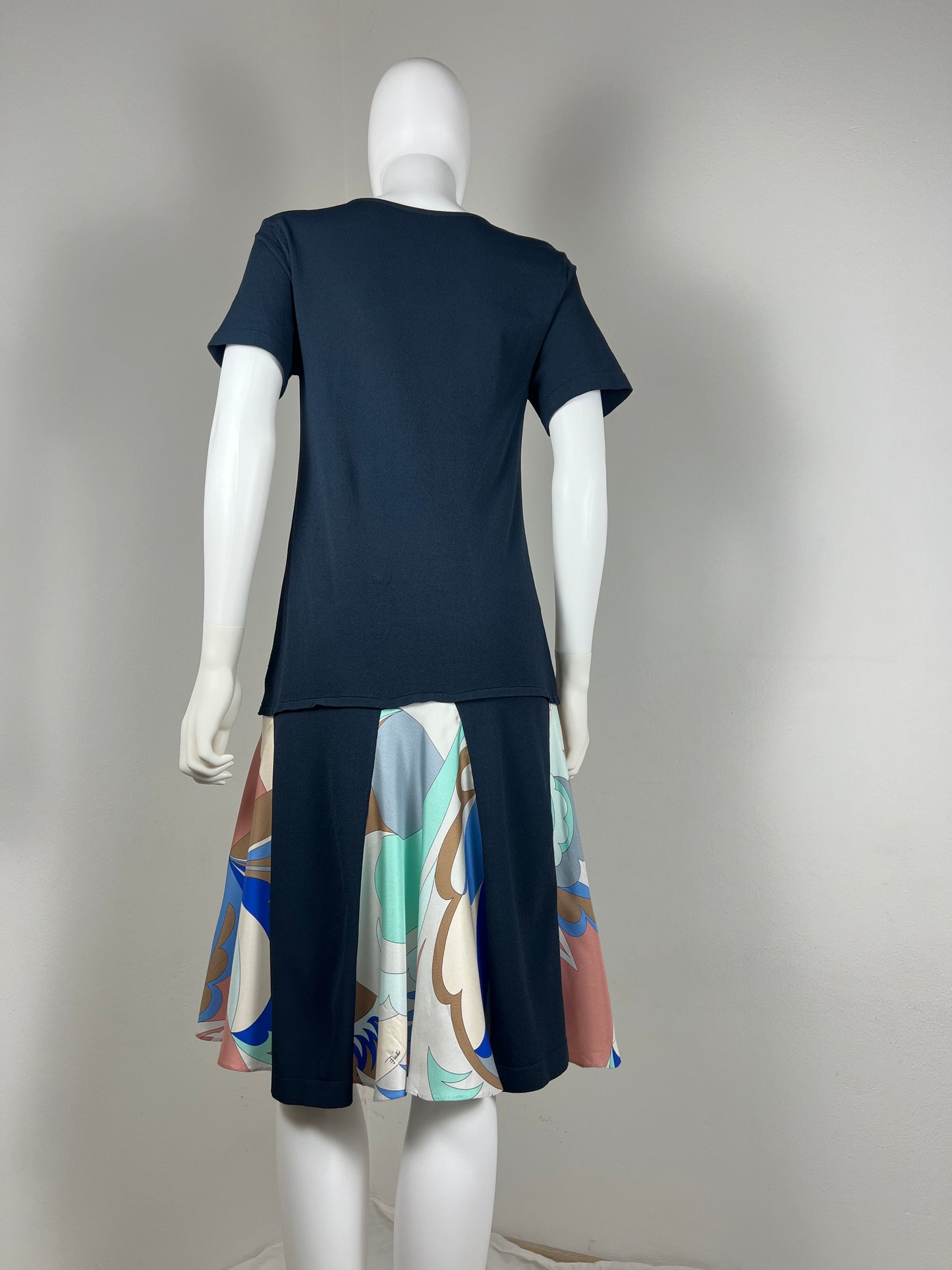 Emilio Pucci Panelled Silk Insert Dress