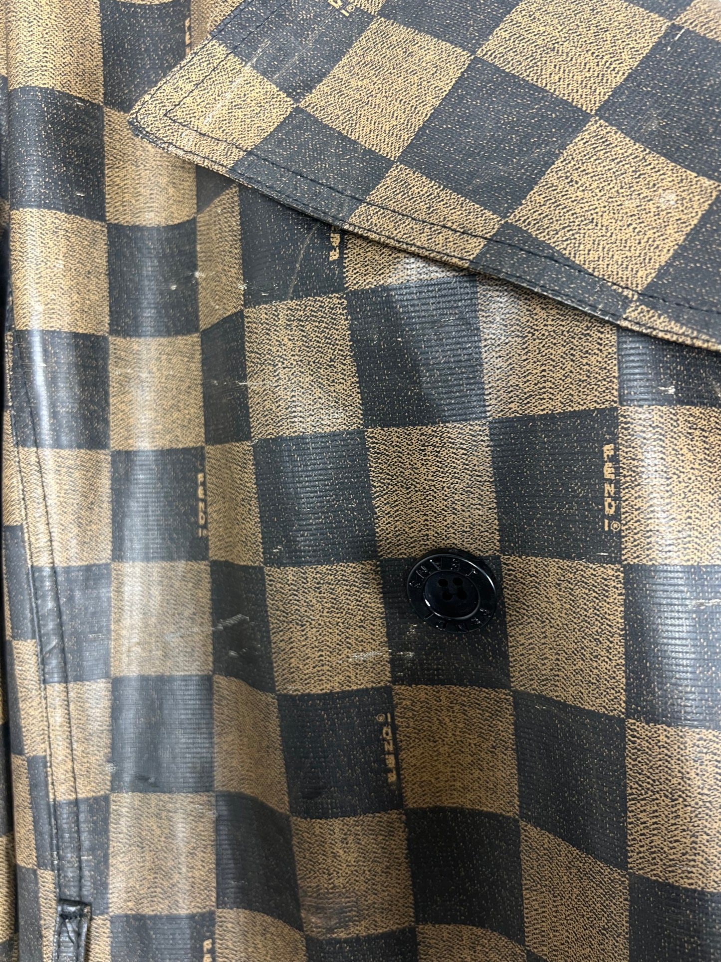 Fendi Checkerboard Trench Coat