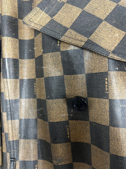 Fendi Checkerboard Trench Coat