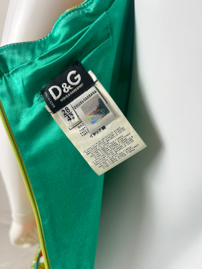 D&G by Dolce & Gabbana Tropical Fruit Ruched Midi Dress
SS05–06 Era