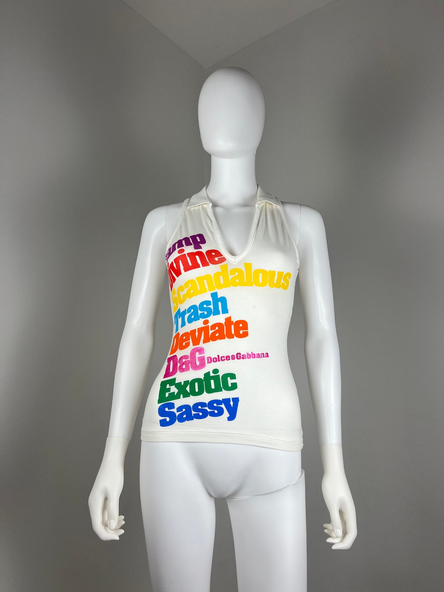 Dolce & Gabbana word-print tank