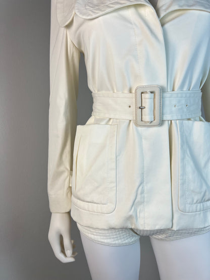 Miu Miu Belted Cotton Jacket