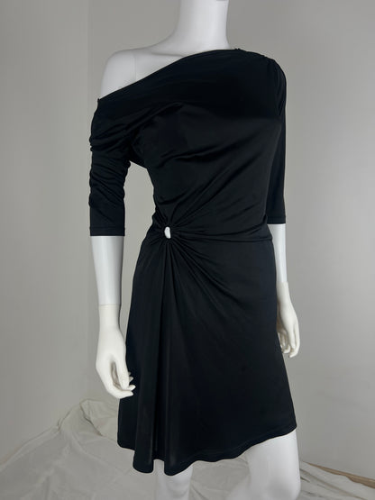Versus Versace one-shoulder draped dress