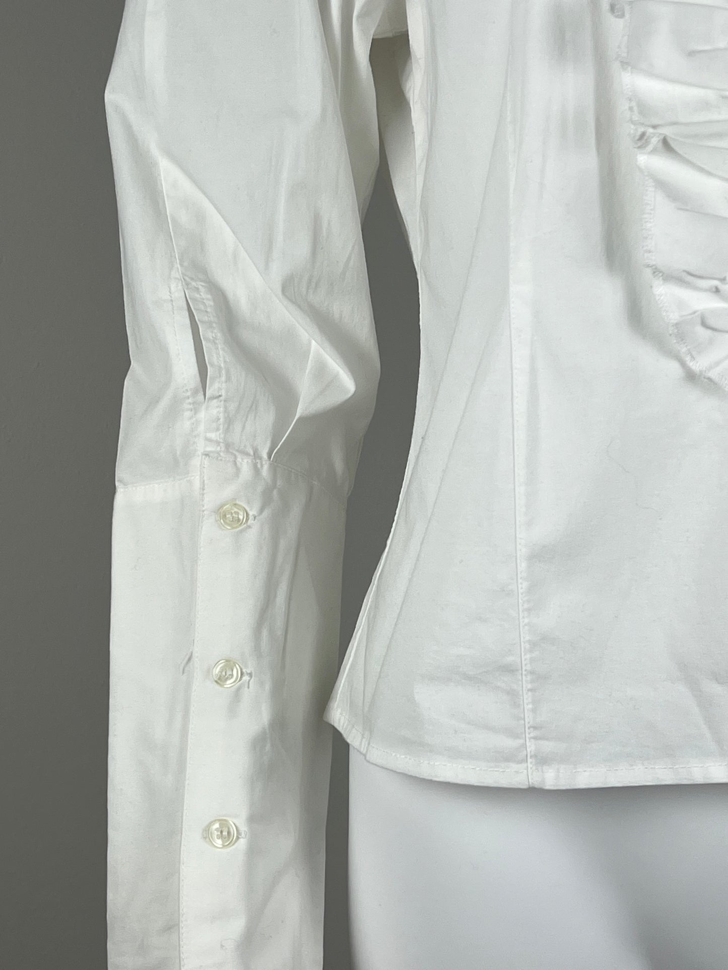 Balenciaga ruffled cotton blouse