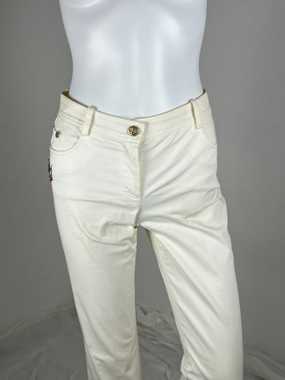 Gianni Versace Embellished Logo Jeans – Early 2000s