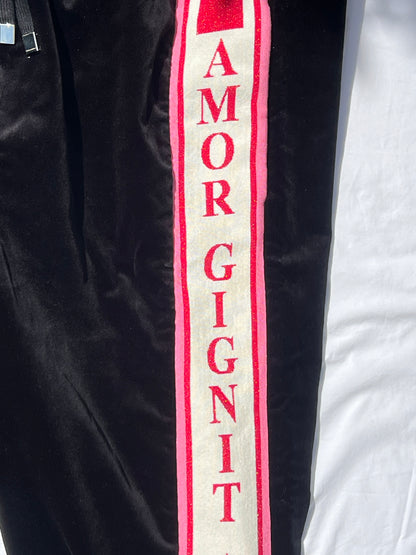 Dolce & Gabbana velvet track pants