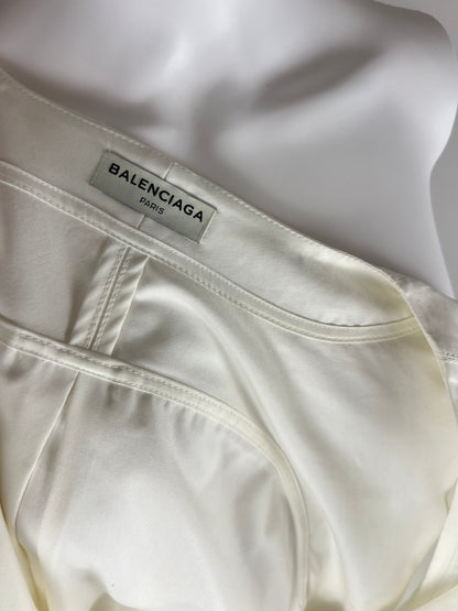 Balenciaga Paris ivory shirt dress