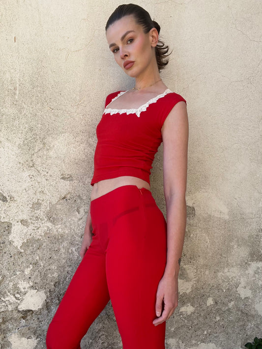 BLUMARINE SS00s RED 3-PIECE SET