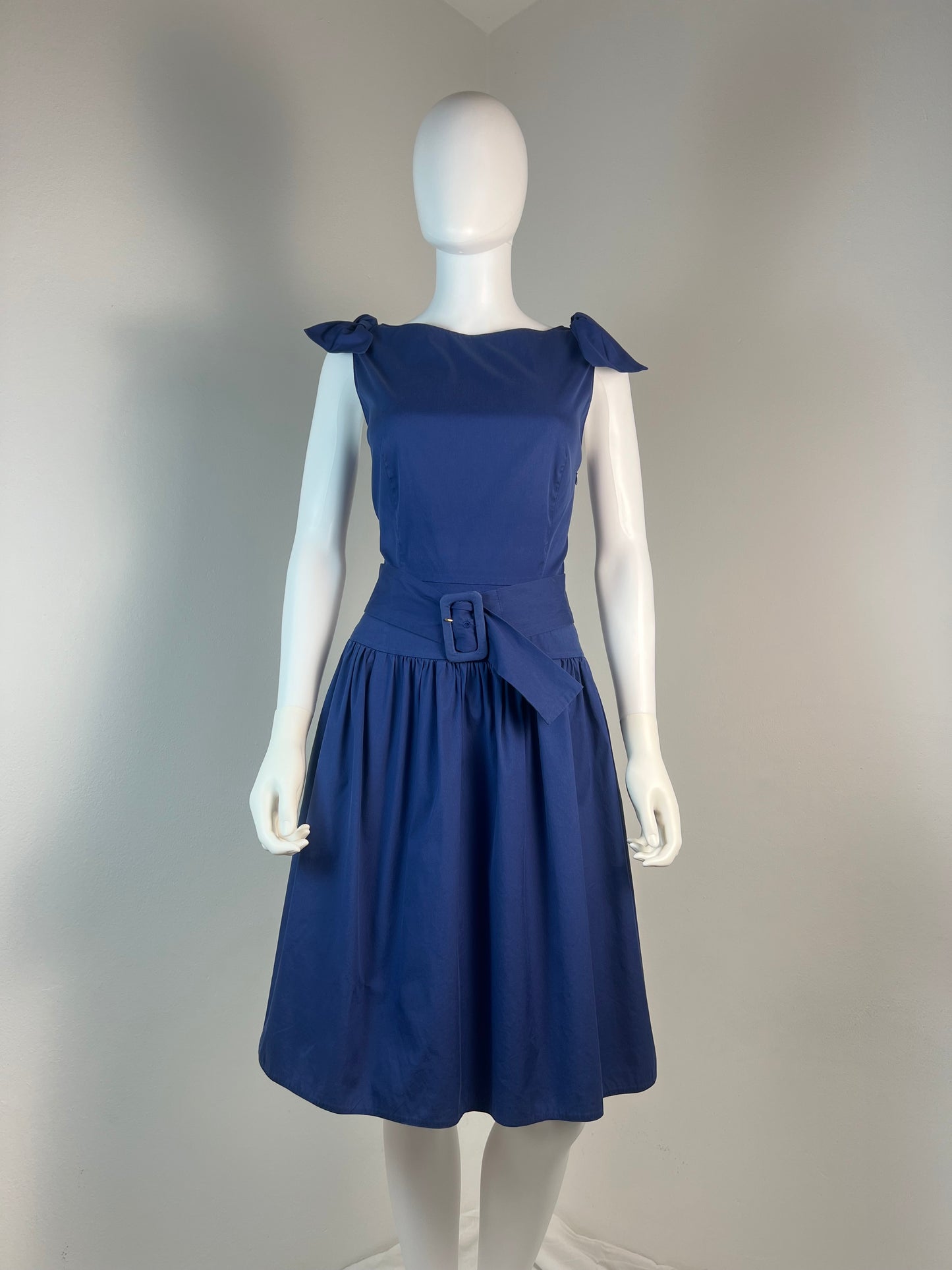 Prada Cotton Dress with Bow Straps