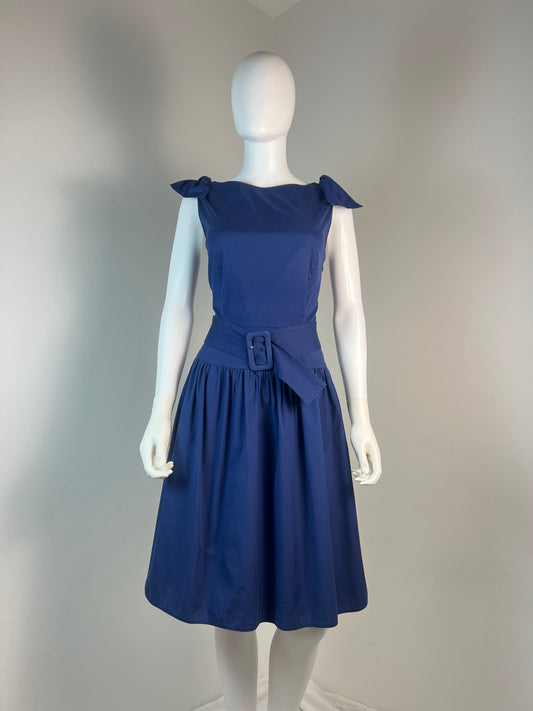 Prada Cotton Dress with Bow Straps