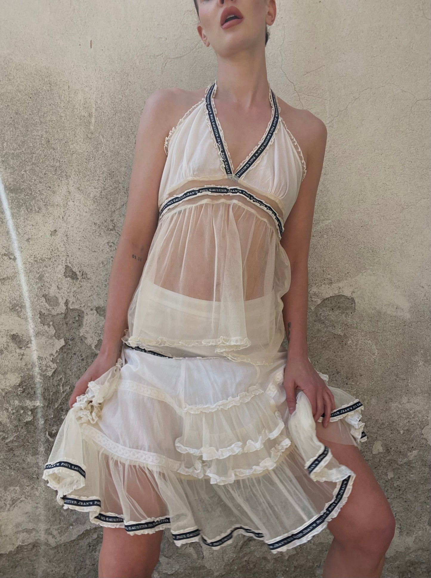 JEAN PAUL GAULTIER JEANS
Sheer Mesh Halter Set
Early 2000s