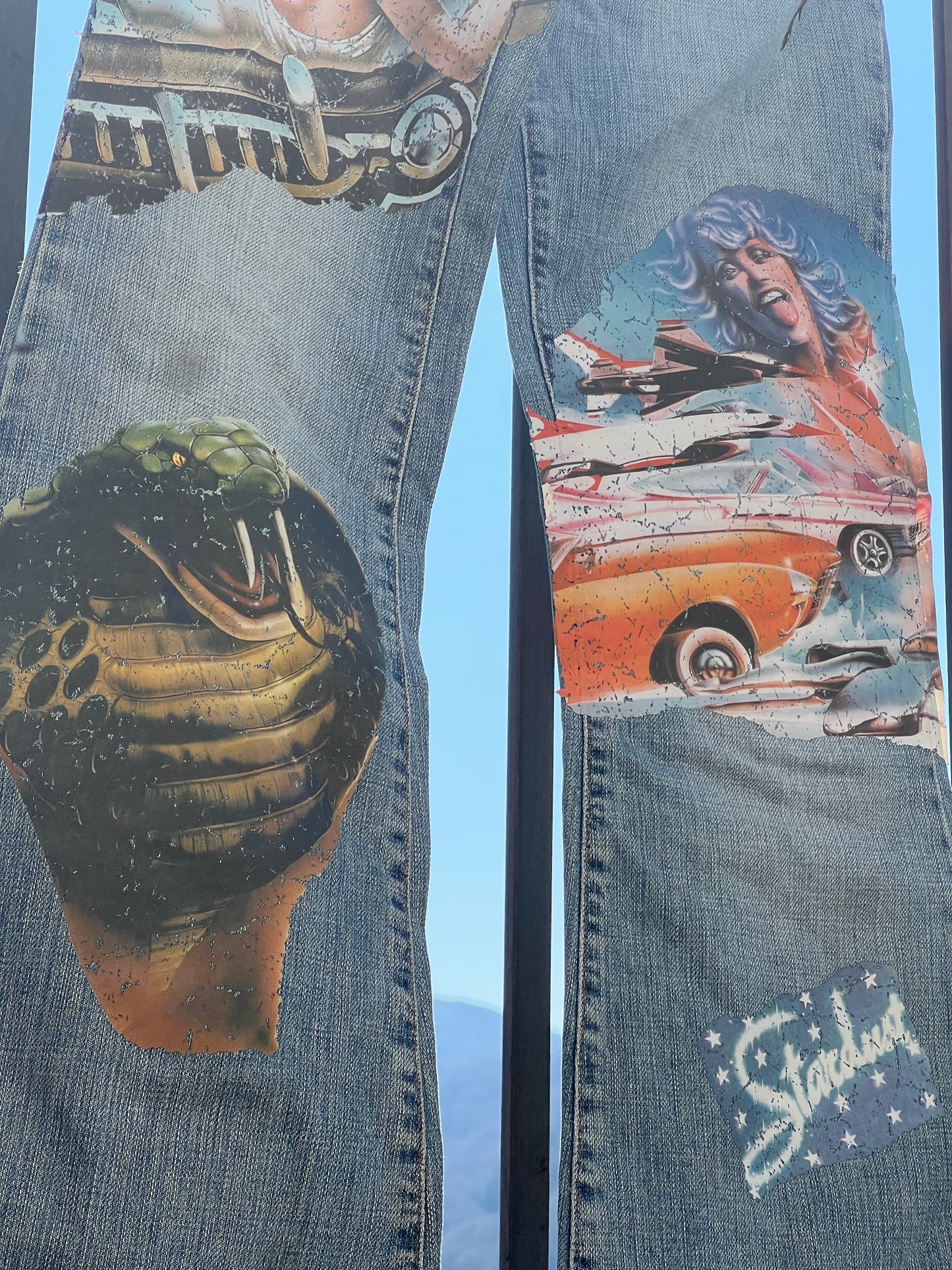 DOLCE & GABBANA printed denim jeans
early 2000s