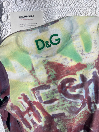 DOLCE & GABBANA
Spray Graphic Mesh Top
Early 2000s