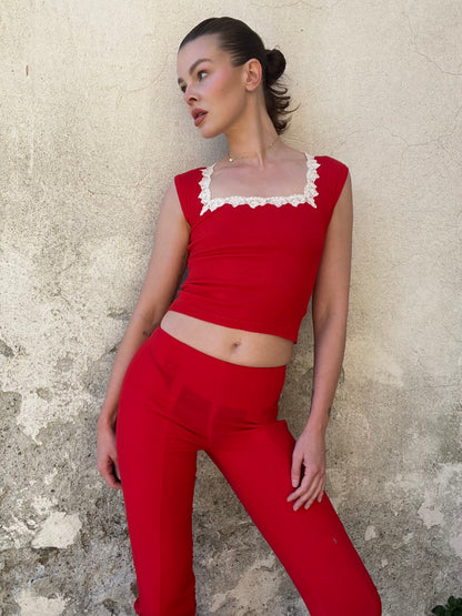 BLUMARINE SS00s RED 3-PIECE SET