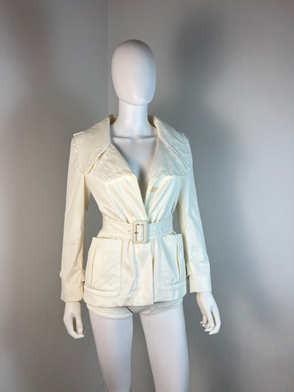 Miu Miu Belted Cotton Jacket