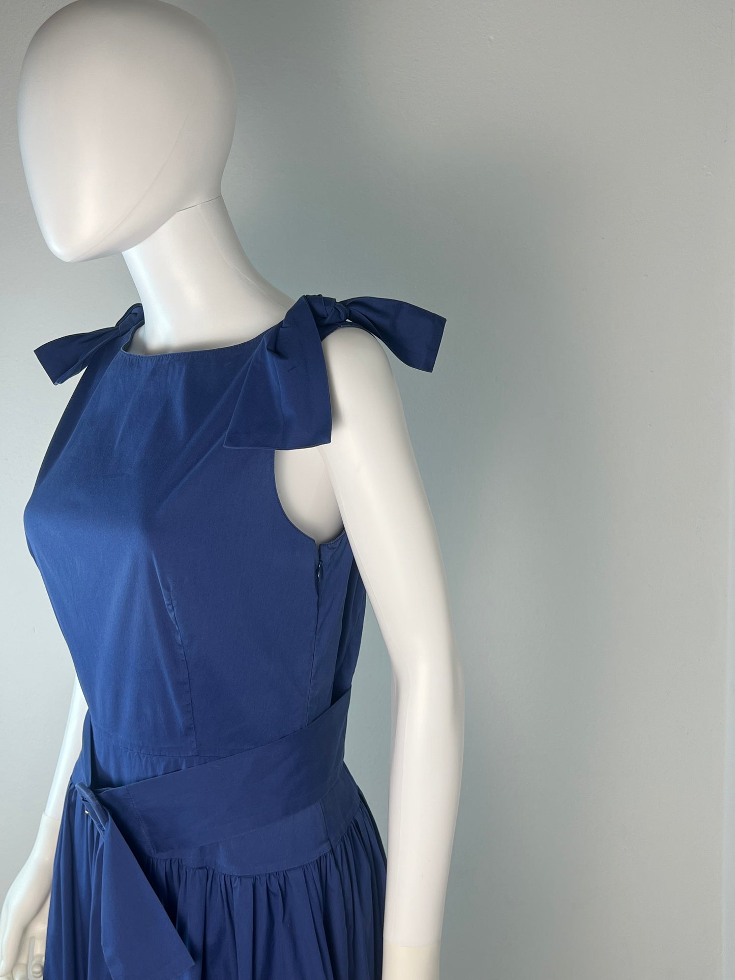 Prada Cotton Dress with Bow Straps