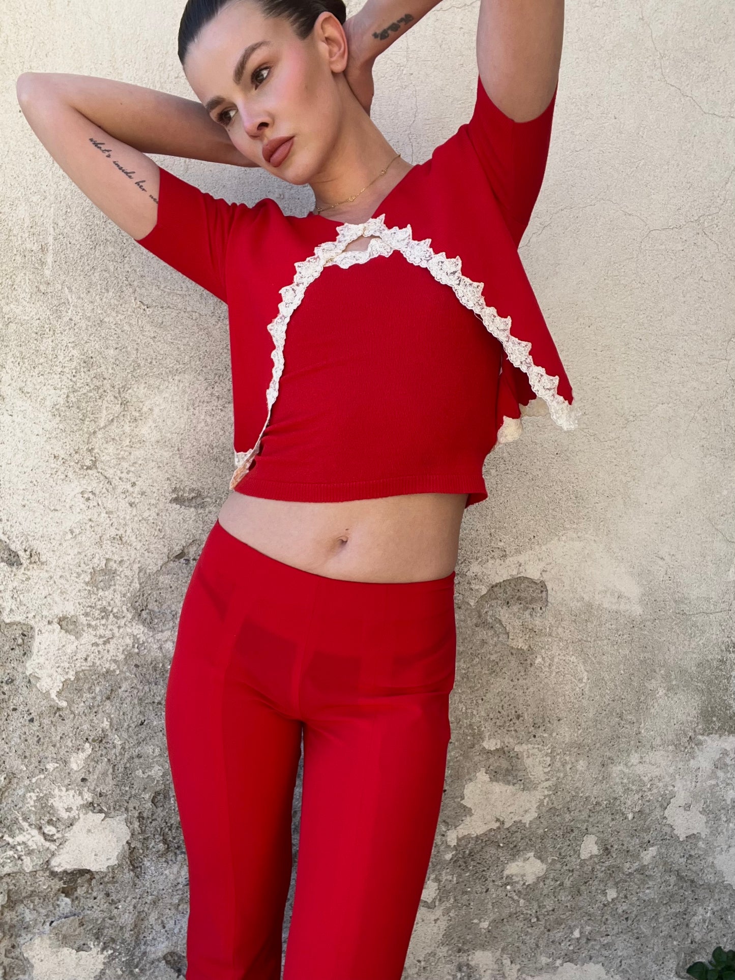 BLUMARINE SS00s RED 3-PIECE SET