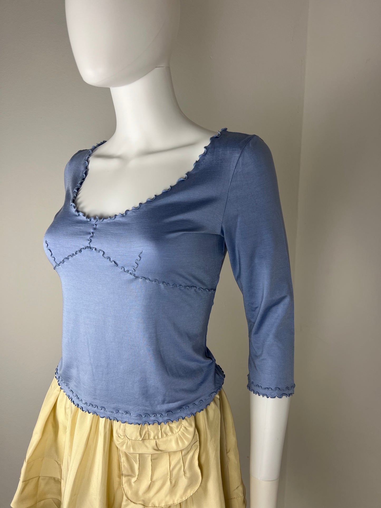 Prada 90% Silk Jersey Top