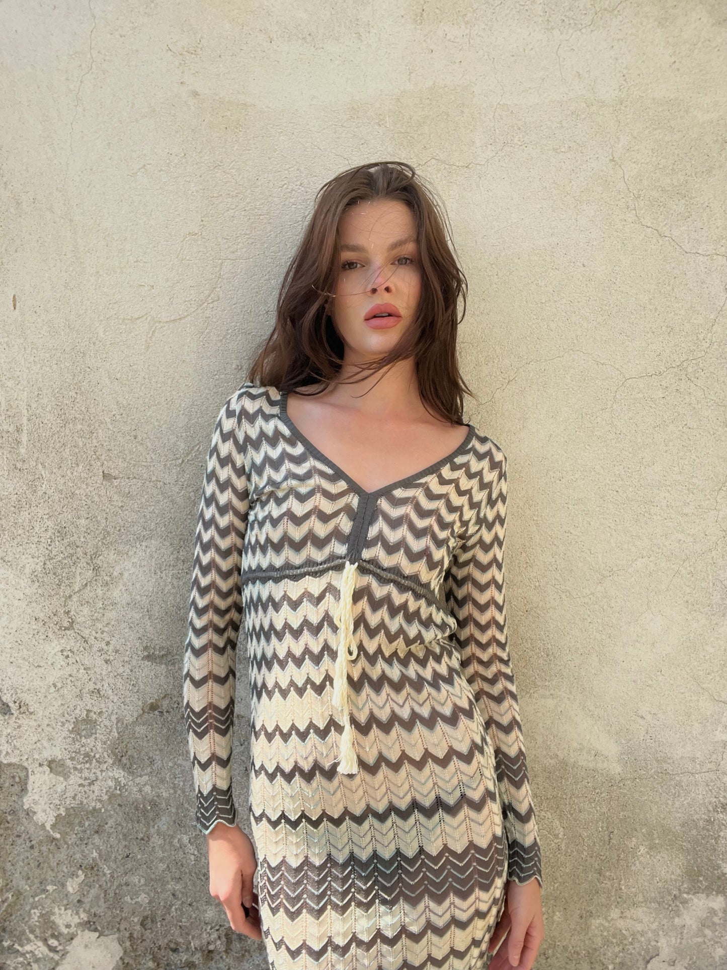 MISSONI
Sheer zigzag knit dress