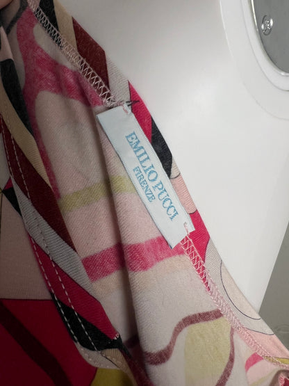 Emilio Pucci Geometric Print Stretch Top – Early 2000s