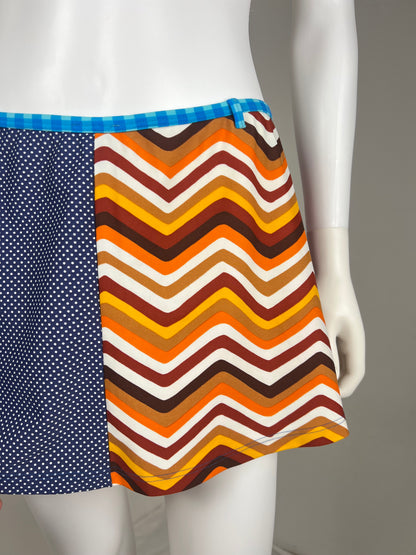 Dolce & Gabbana Patchwork Beachwear Mini Skirt