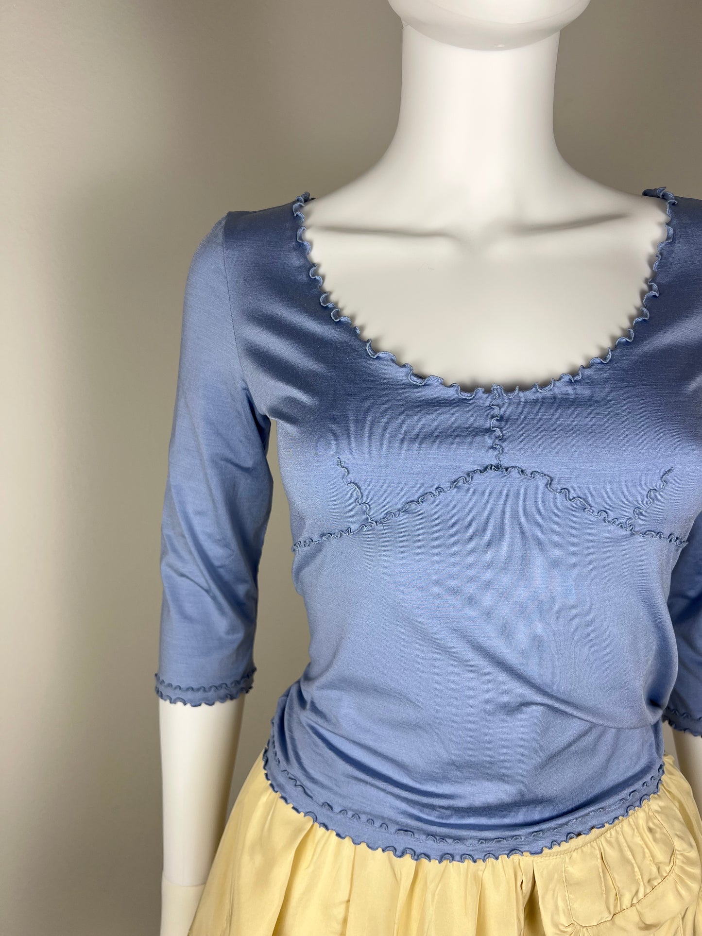 Prada 90% Silk Jersey Top