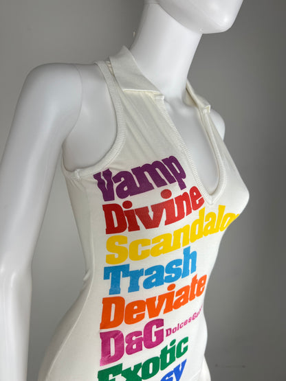 Dolce & Gabbana word-print tank