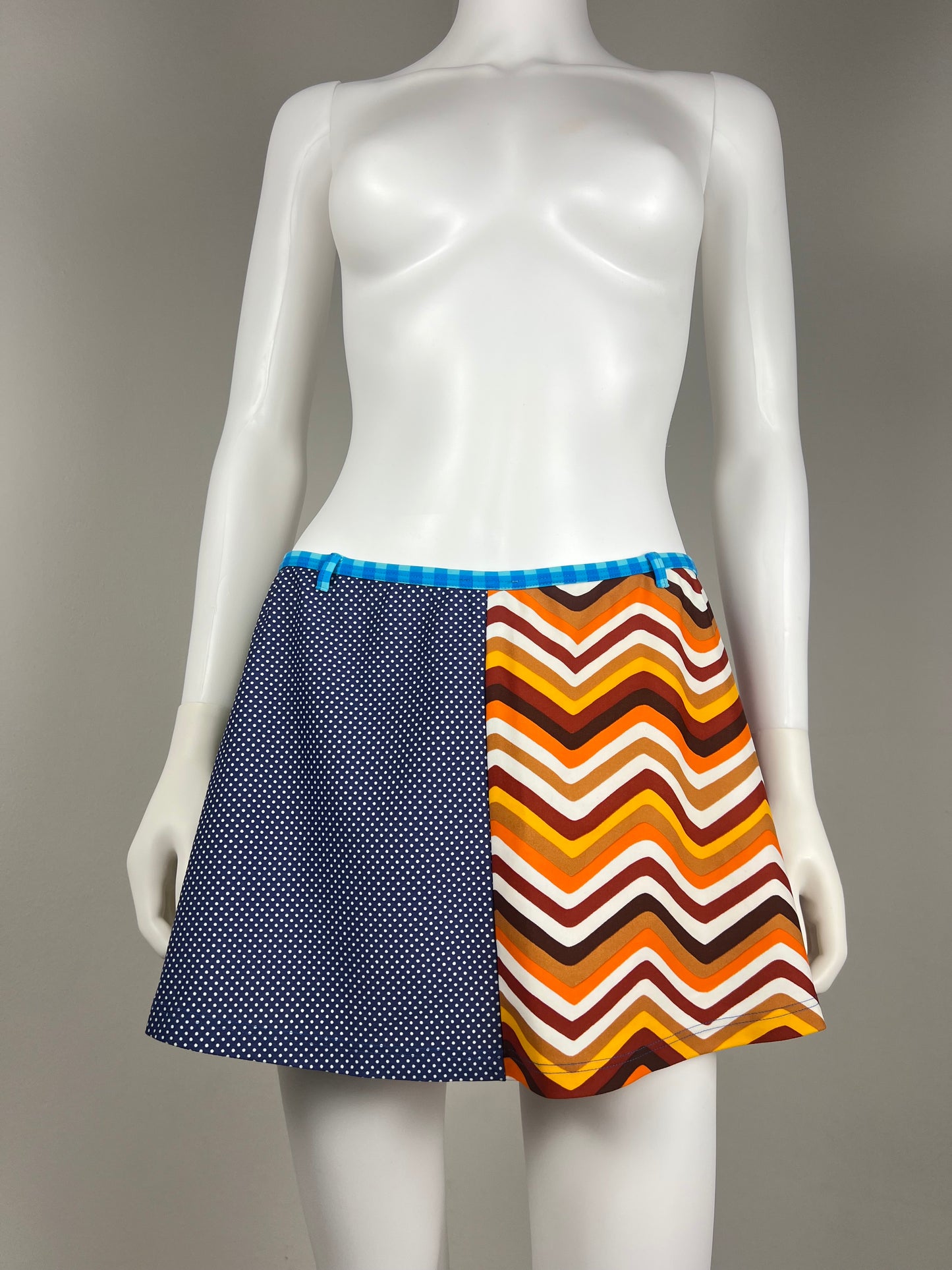 Dolce & Gabbana Patchwork Beachwear Mini Skirt