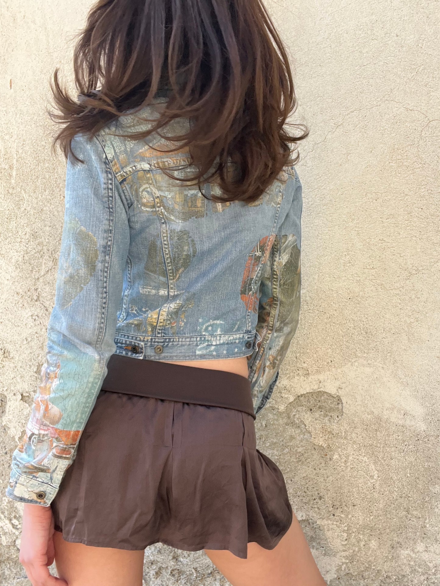 DOLCE & GABBANA printed denim jacket
early 2000s