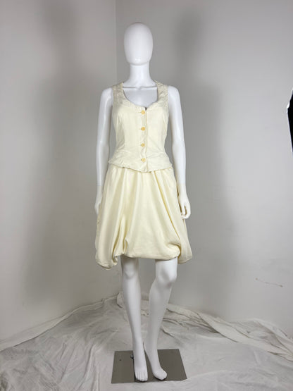 Jean Paul Gaultier Butter Bubble Dress IT 44