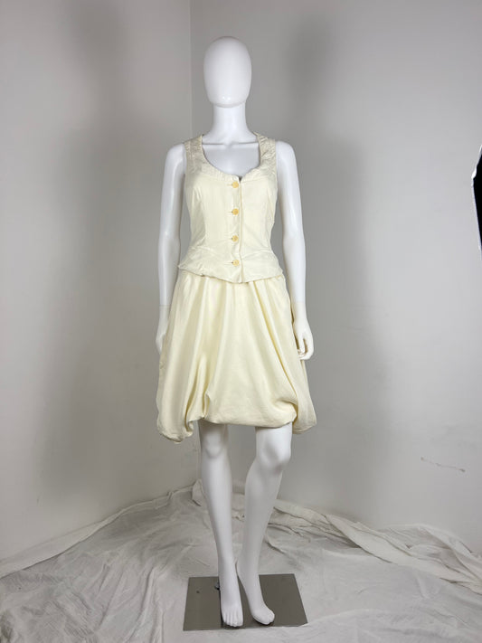 Jean Paul Gaultier Butter Bubble Dress IT 44