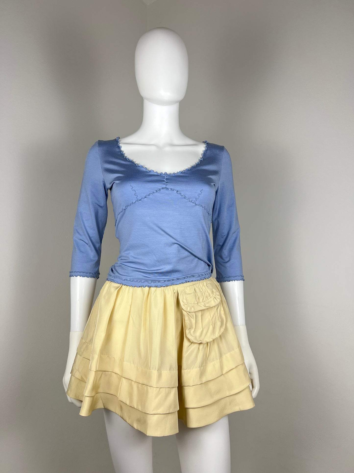 Prada 90% Silk Jersey Top