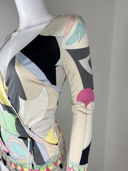 Emilio Pucci Silk Wrap Top