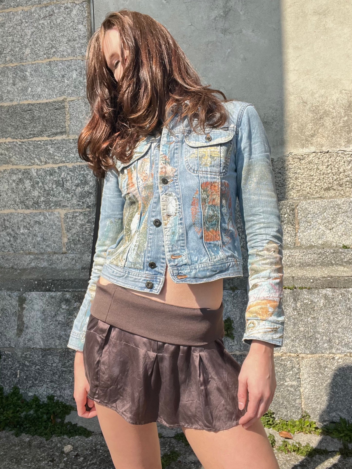 DOLCE & GABBANA printed denim jacket
early 2000s