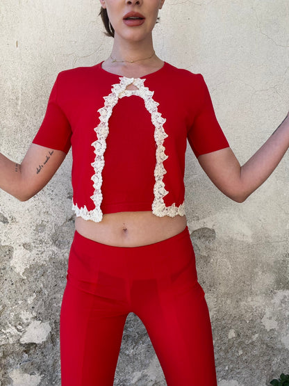 BLUMARINE SS00s RED 3-PIECE SET